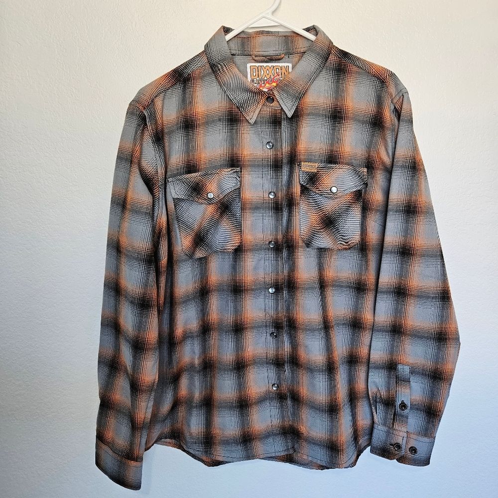 Dixxon Big Bore Harley Davidson Quantico Women 2X Custom Designs Flannel Plaid